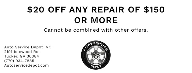 $20 OFF ANY REPAIR OF $150 OR MORE